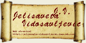 Jelisaveta Vidosavljević vizit kartica